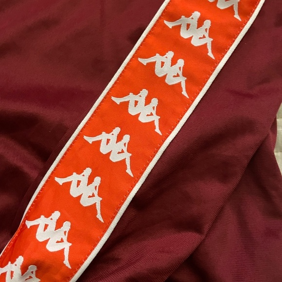 KAPPA 222 BANDA ANNISTON TRACK JACKET - RED DAHLIA/ORANGE FLAME - Large - Picture 4 of 10